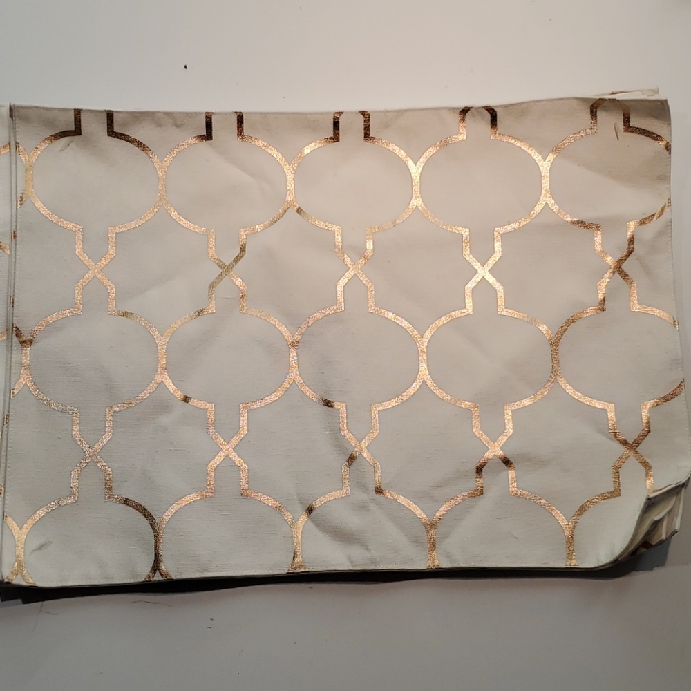 Ivory and Rose Gold Placemats
